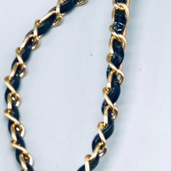 straw red handbag chain handle clasp lock zipper 5 pockets 2 handle 15x9x4" READ - Picture 2 of 11